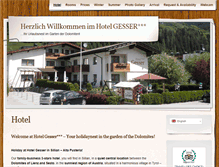 Tablet Screenshot of hotel-gesser.at